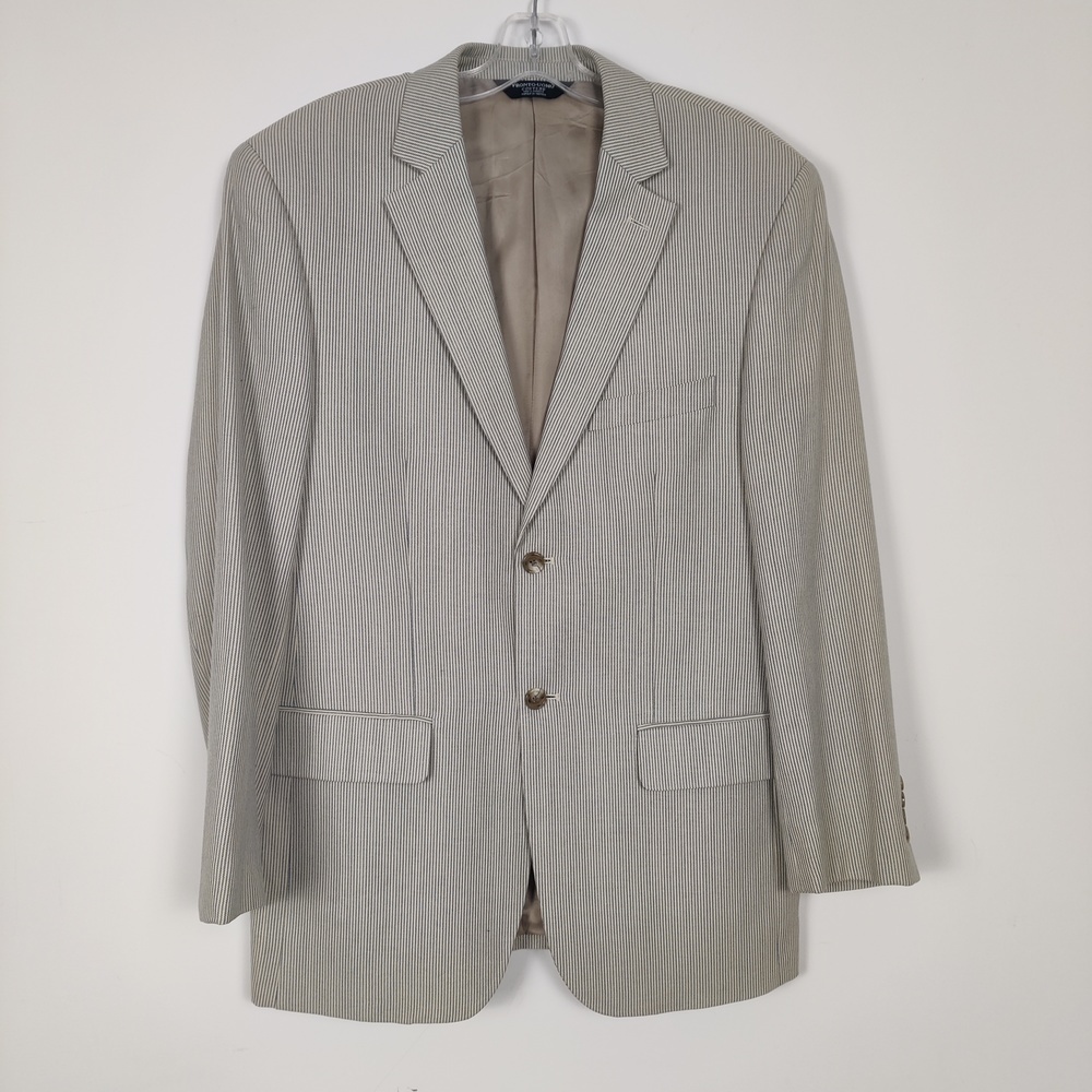 Pronto Uomo Couture Striped Blazer - Size 40R Wool Old Money Quiet Luxury Office